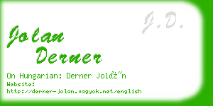 jolan derner business card